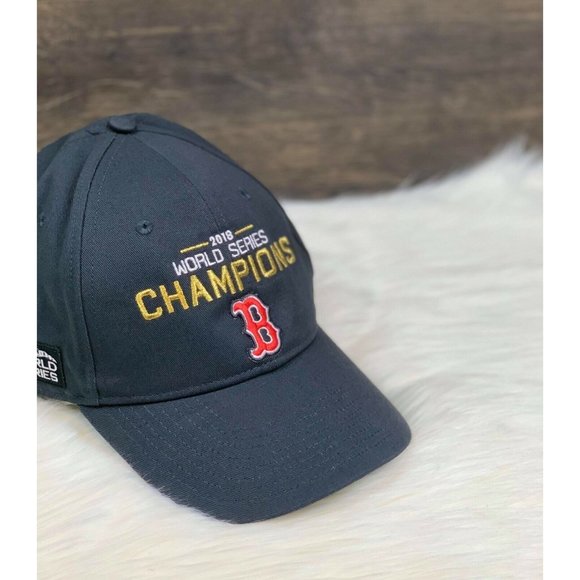 NIKE BOSTON RED SOX 2018 WORLD SERIES CHAMPIONS Adjustable Snapback Cap Hat $30 - Picture 2 of 5